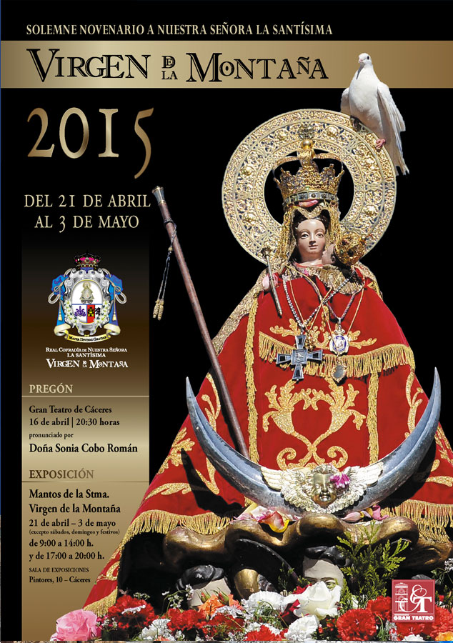 Bajada y Novenario de la Virgen de la Montaña 2015 Cáceres